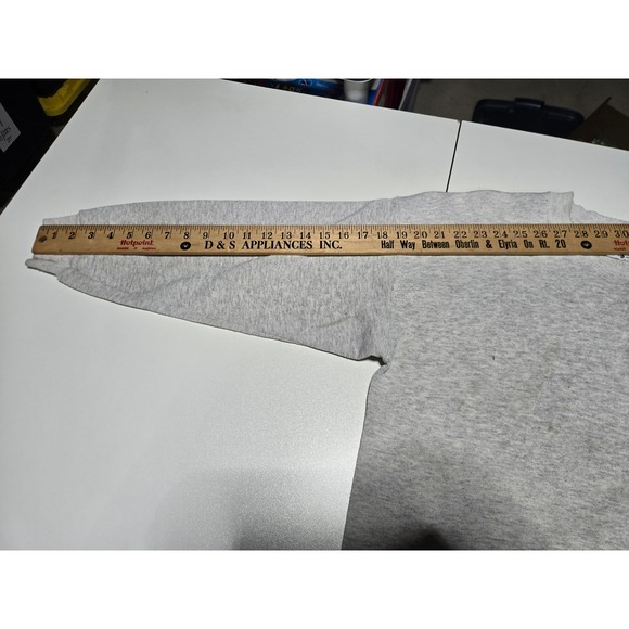 Vintage Lee Heavyweight Blank Gray Sweatshirt Made in USA Men's XL Normcore - Picture 7 of 9